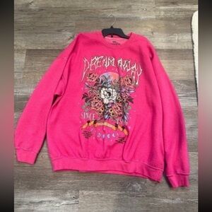 Pink Graphic Sweatshirt